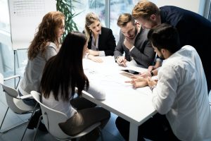 Business meeting and teamwork by business people