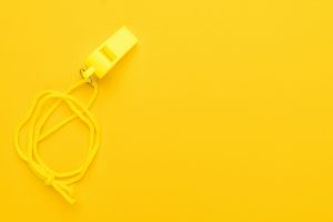 Plastic Yellow Whistle
